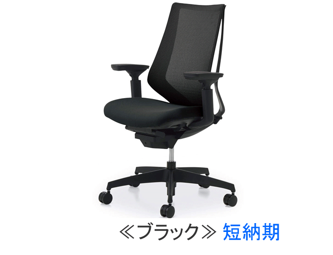 コクヨ デュオラ（Duora）メッシュタイプ 樹脂脚 ブラック CR